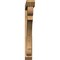 Ekena Millwork Olympic Slat Rough Sawn Bracket w/ Offset Brace, Western Red Cedar, 6"W x 46"D x 46"H BKT0604X46X46OLY06RWR - alternate 3